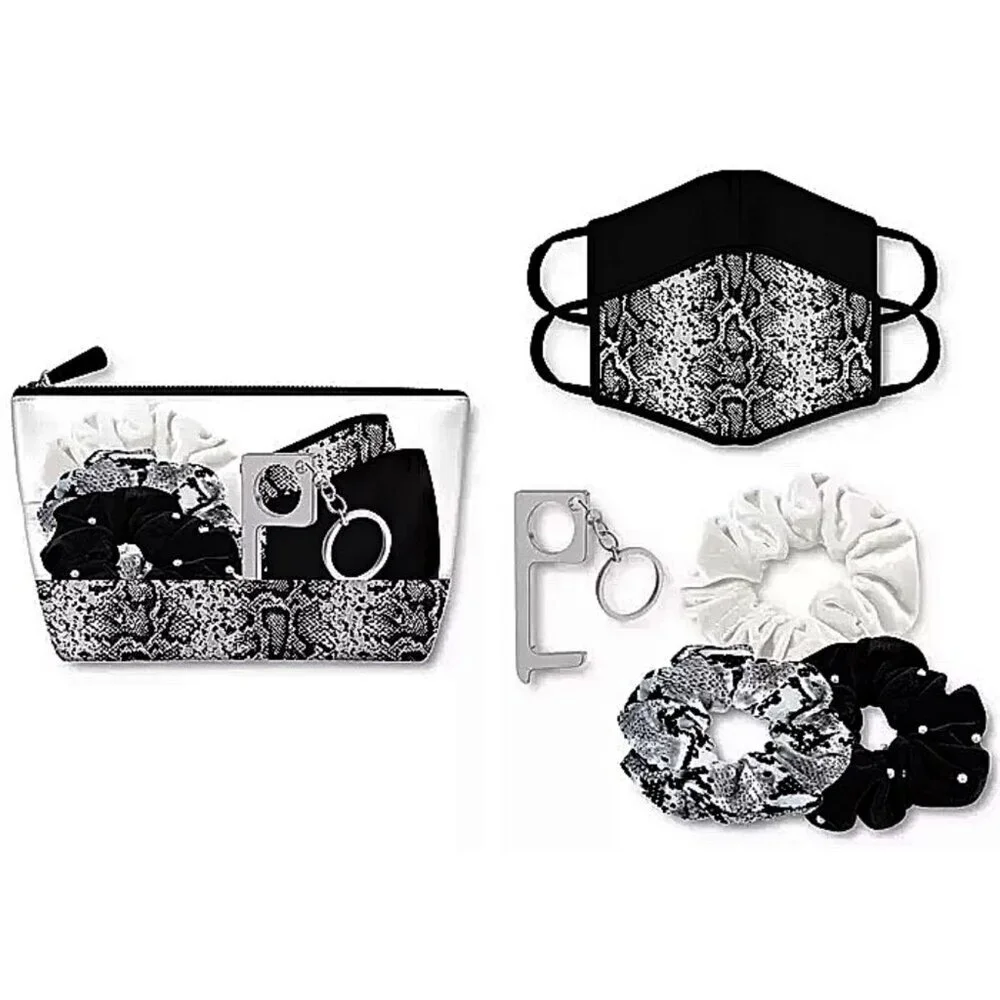 NEW - 30 Pcs Bundle - Scrunchies, Headbands, Eye Mask, Mask Gift Set - GOOD DEAL